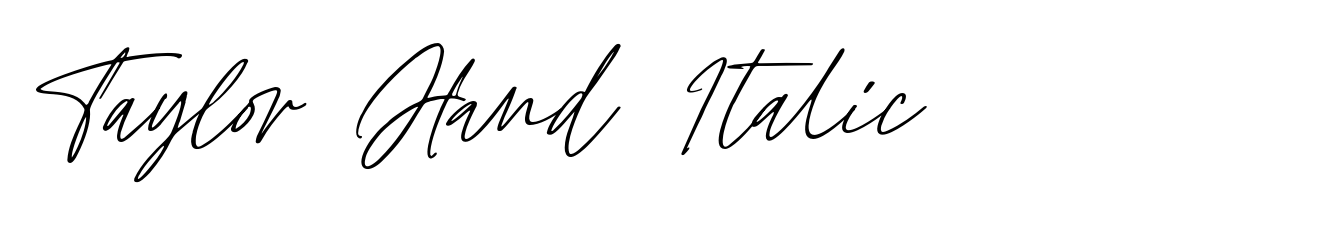 Taylor Hand Italic